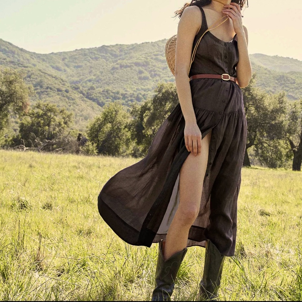 LN DÔEN Avalon Dress in Black, XS
